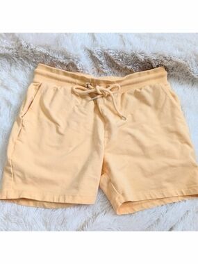 ASOS Cotton Stretch Waist Peach Drawstring Athletic Shorts Size Medium